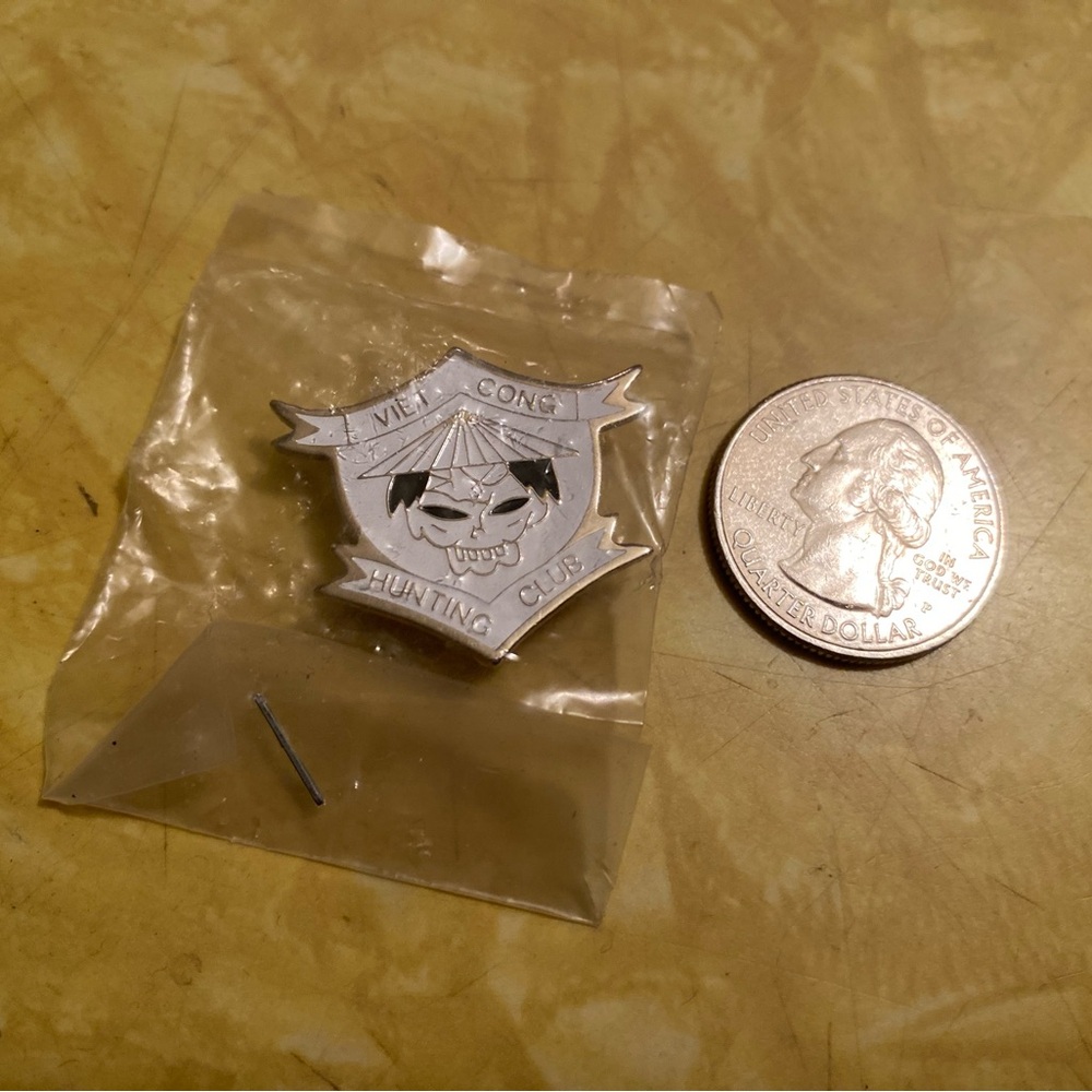 Vintage NOS “Vietcong Hunting Club” Vietnam War Pin